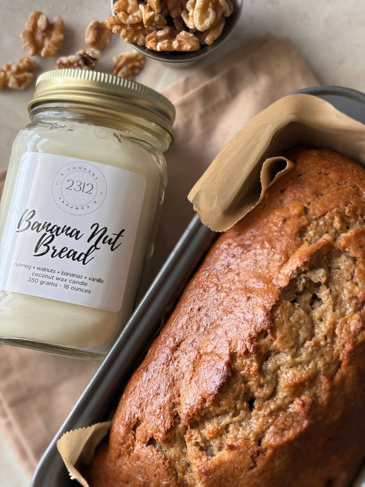 Banana Nut Bread Candle | Luxury Coconut Wax Candle | 16 oz