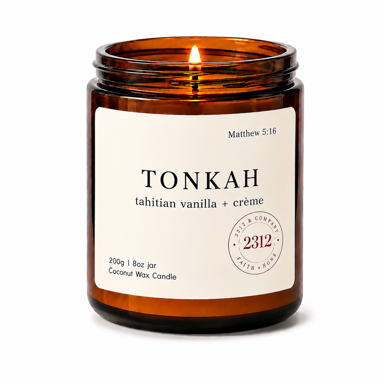 TONKAH | Tahitian Vanilla & Crème Coconut Wax Candle