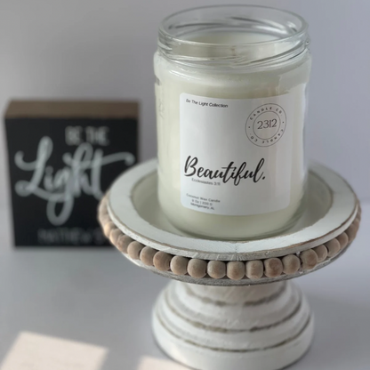 BEAUTIFUL | COCONUT, AMBER, & MUSK LUXURY COCONUT WAX CANDLE