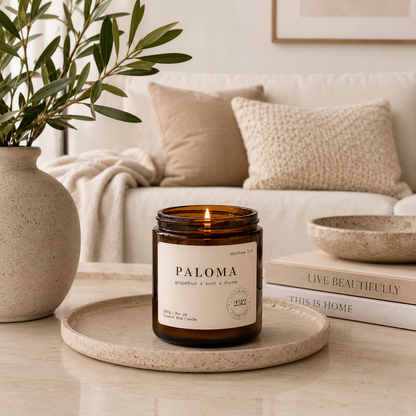 PALOMA | Grapefruit, Mint, & Thyme Coconut Wax Candle