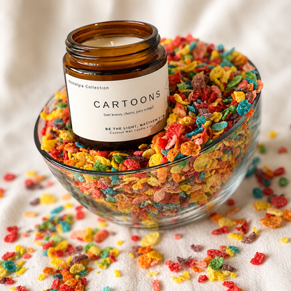 CARTOONS | Lemon, Orange & Sandalwood Coconut Wax Candle