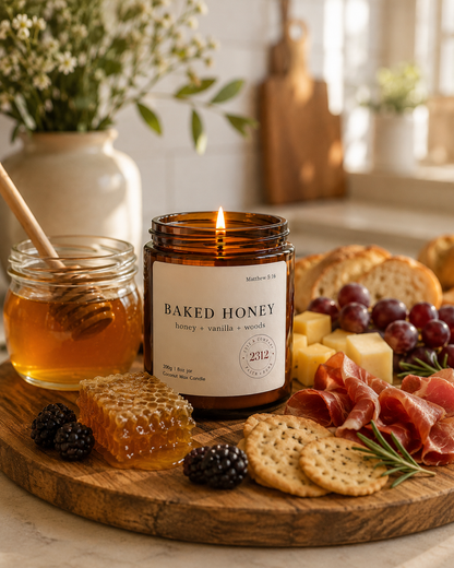 Baked Honey Coconut Wax Candle | Honey, Vanilla & Woods