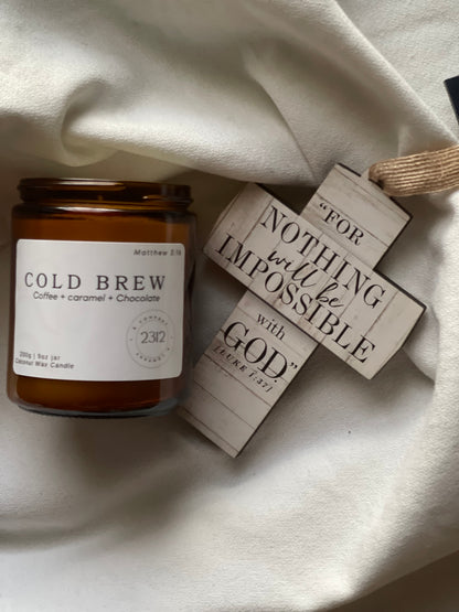 COLD BREW | Chocolate, Caramel, & Espresso Coconut Wax Candle