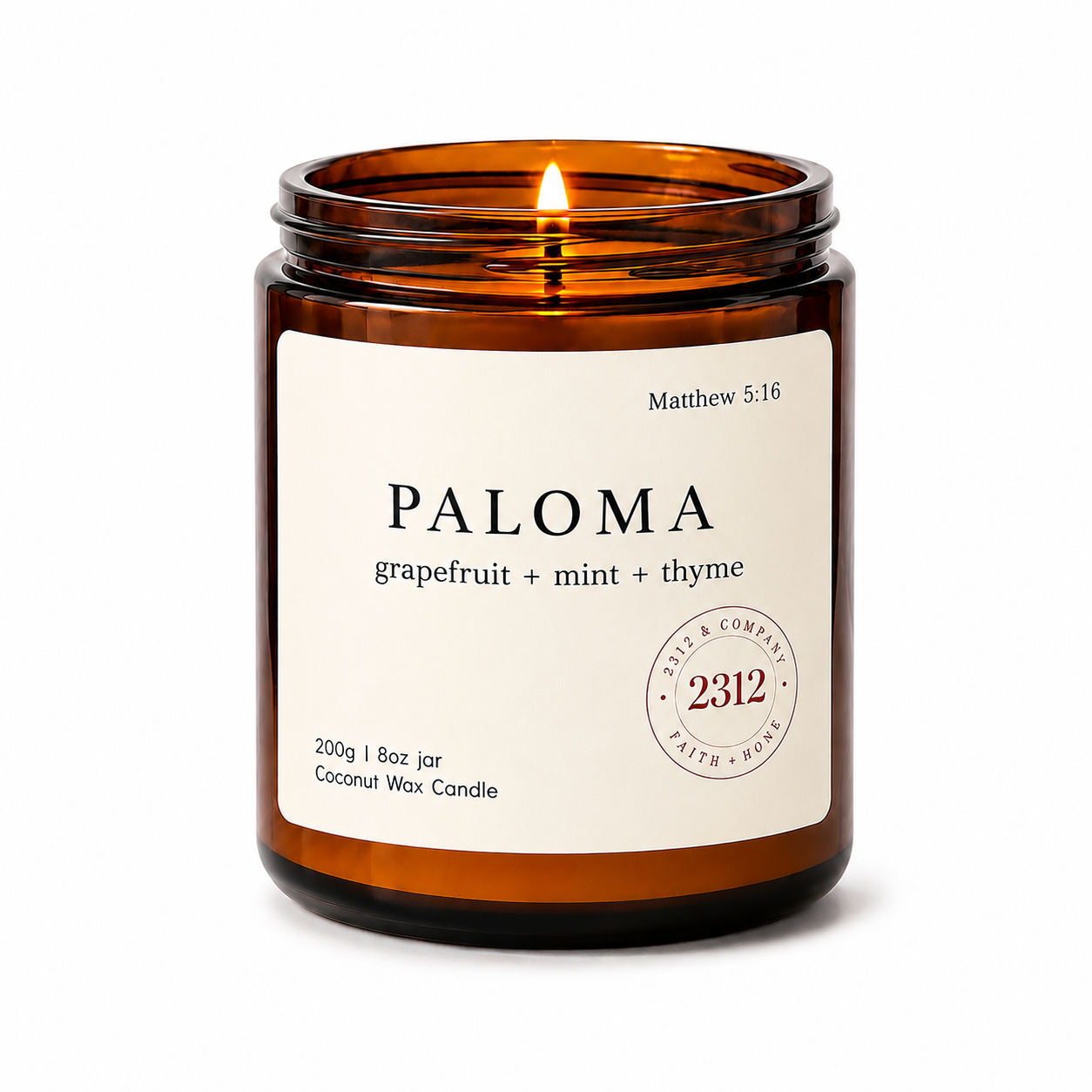 PALOMA | Grapefruit, Mint, & Thyme Coconut Wax Candle