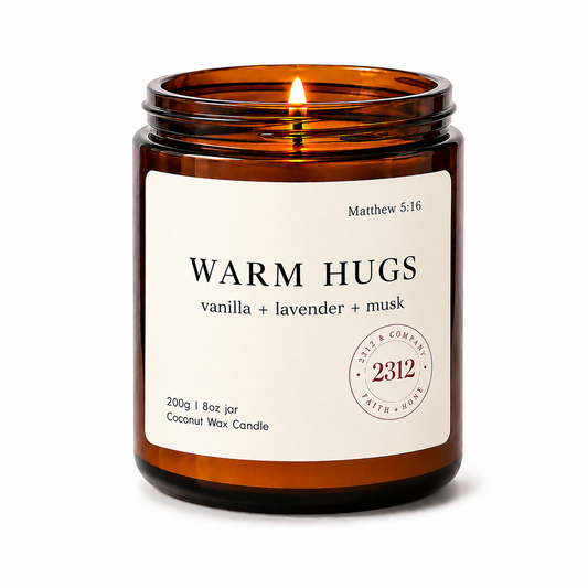 Warm Hugs | Vanilla, Lavender & Musk Coconut Wax Candle