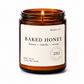 Baked Honey Coconut Wax Candle | Honey, Vanilla & Woods