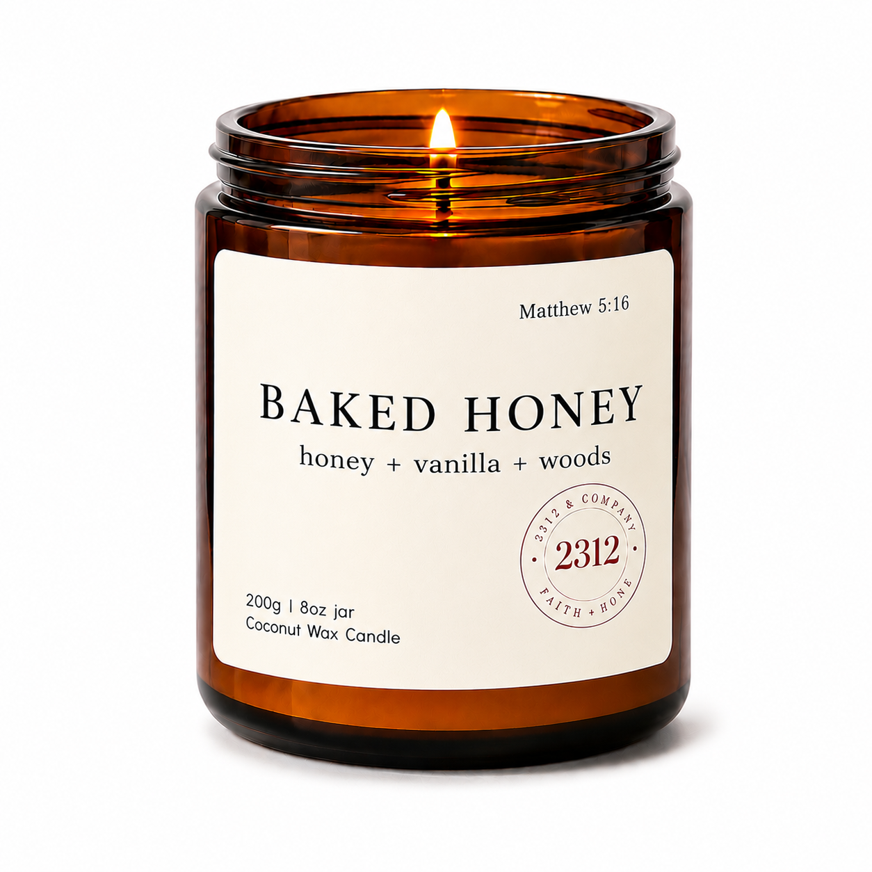 Baked Honey Coconut Wax Candle | Honey, Vanilla & Woods