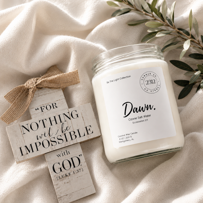 Dawn | Ozone, Apple & Amber Luxury Coconut Wax Candle